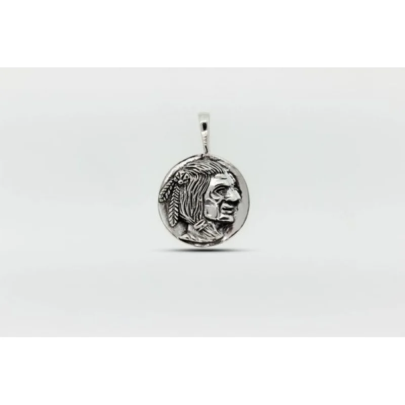 Native Head Coin Charm