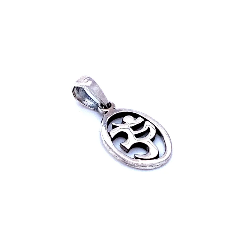 Oval Om Charm