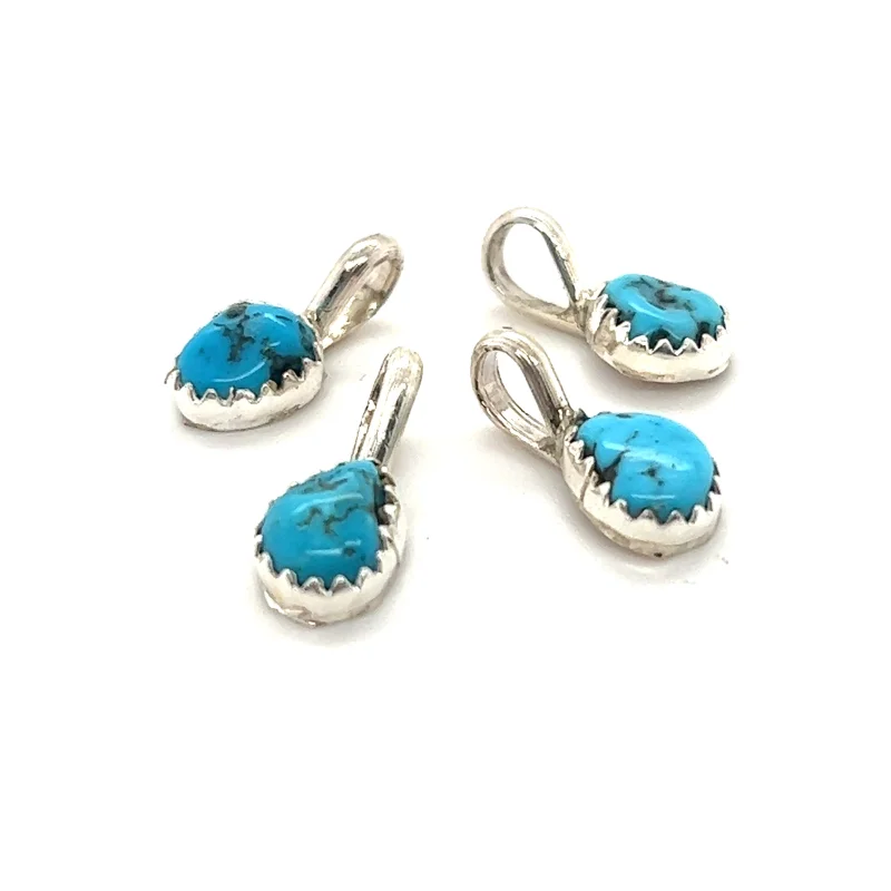 Teeny Tiny Native American Turquoise Nugget Pendant