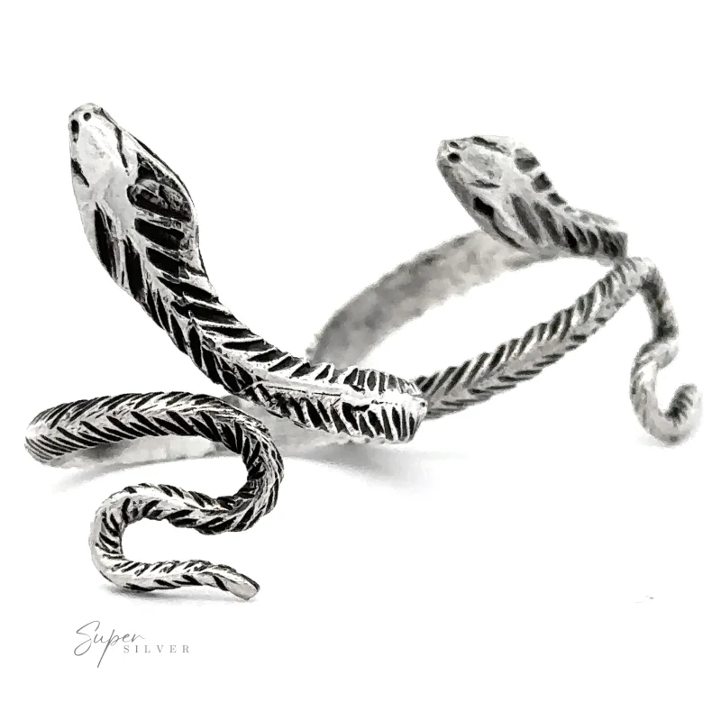Slender Adjustable Snake Ring