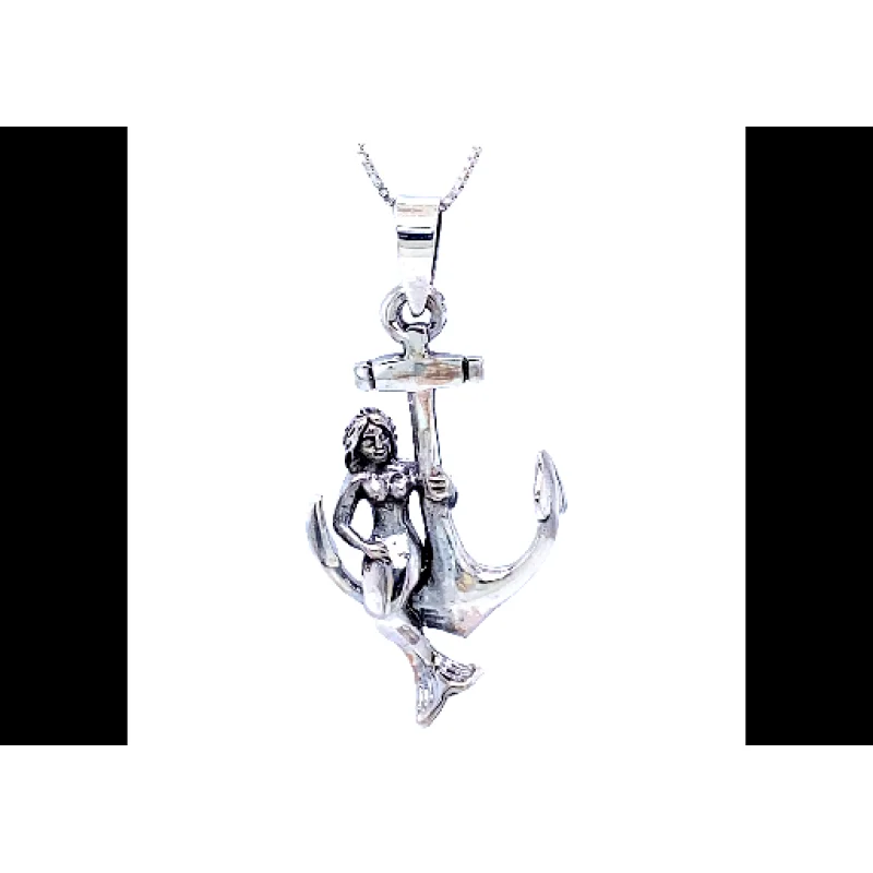 Mermaid with Anchor Pendant