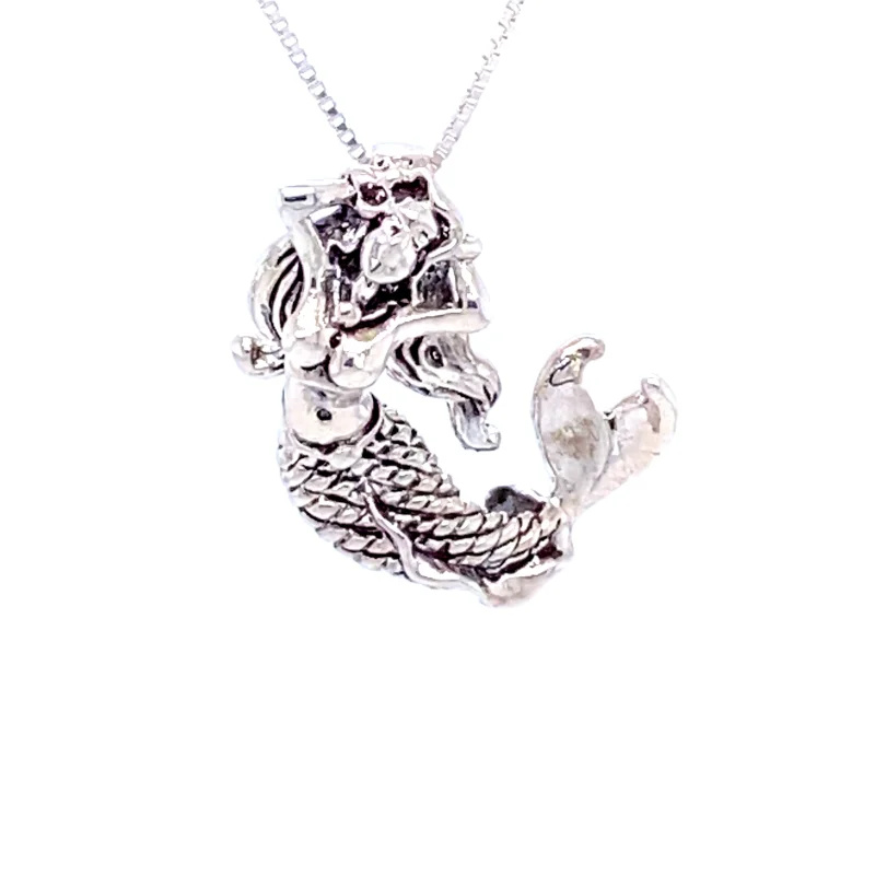 Relaxing Mermaid Charm with Fixed Bail