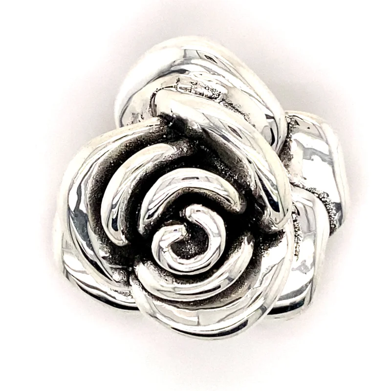 Stunning Electroformed Rose Pendant