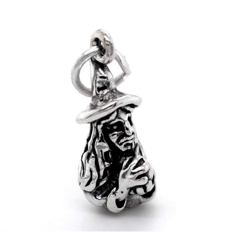 Witch with Crystal Ball Charm