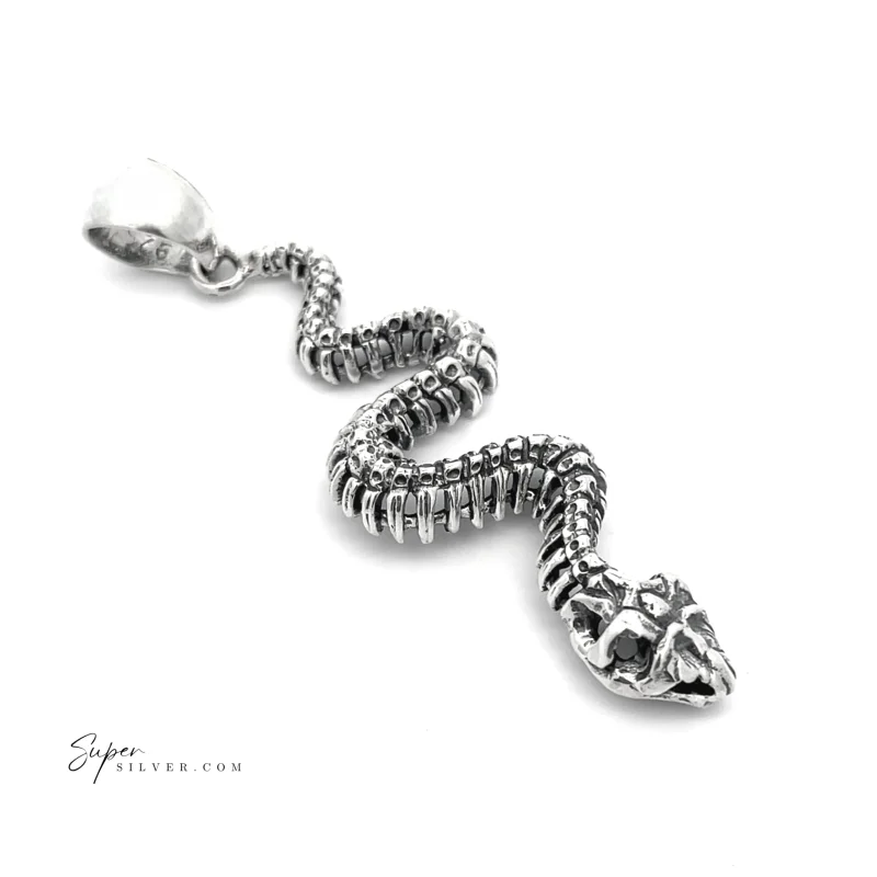 Haunting Snake Skeleton Pendant