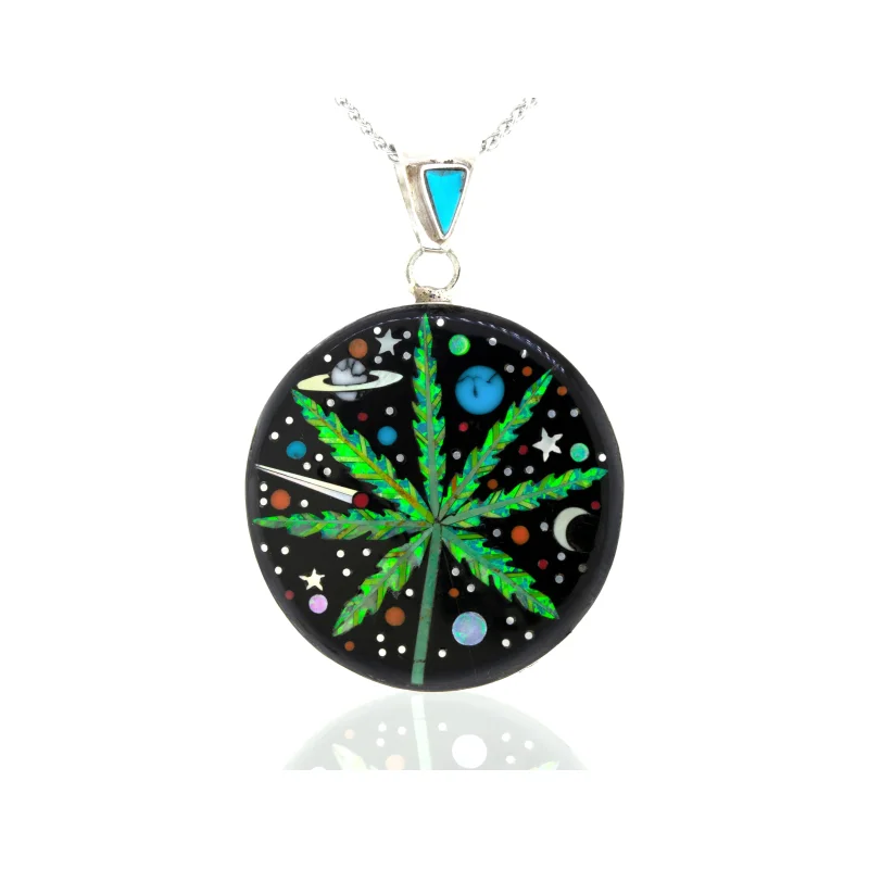 Handcrafted Mary Jane Outer space Pendant