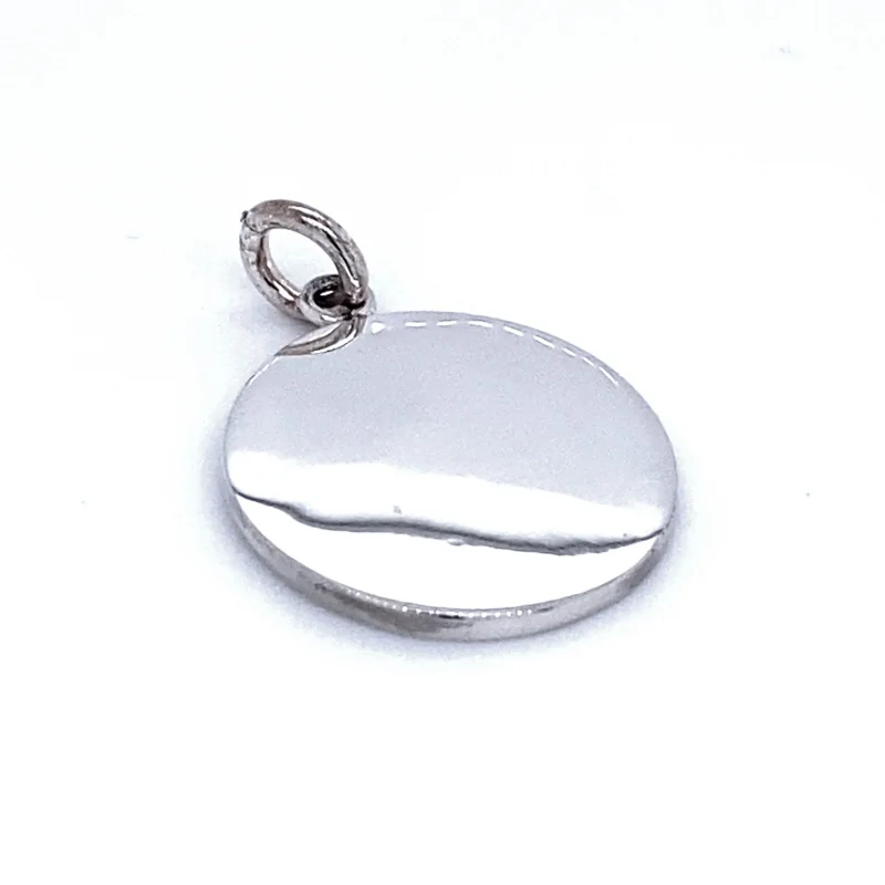 Simple Round Engravable Pendant
