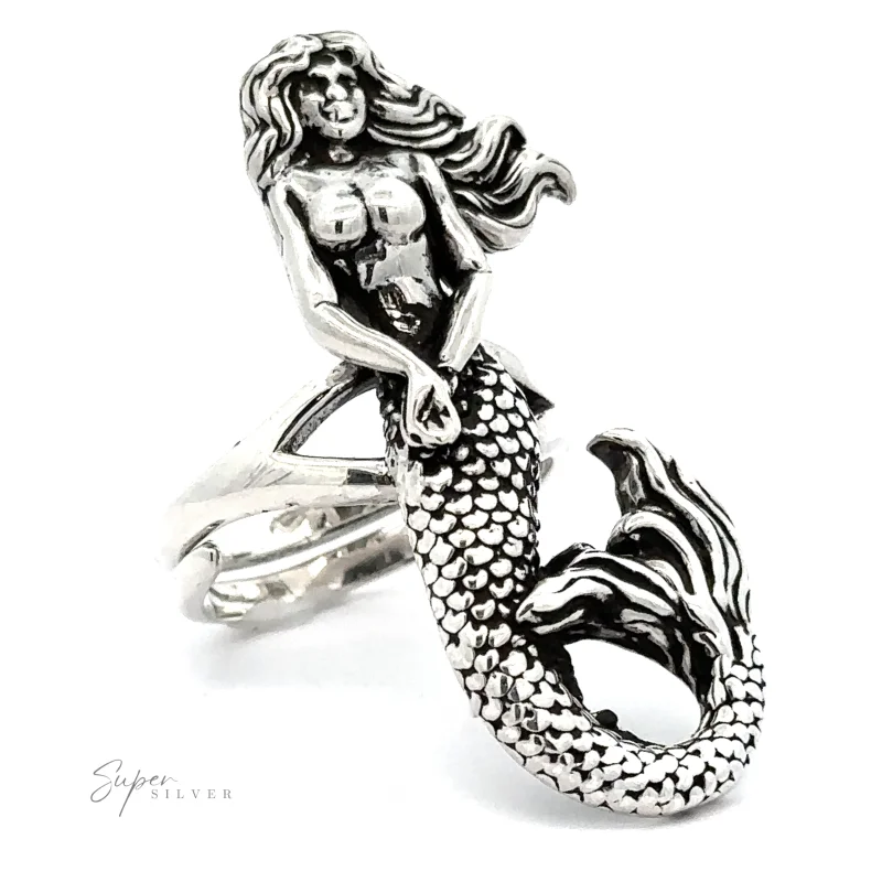 Statement Adjustable Mermaid Ring