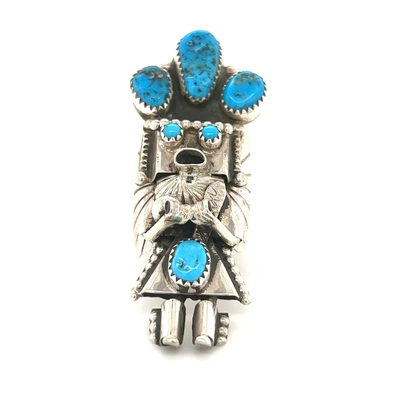 Stunning Turquoise Kachina Ring