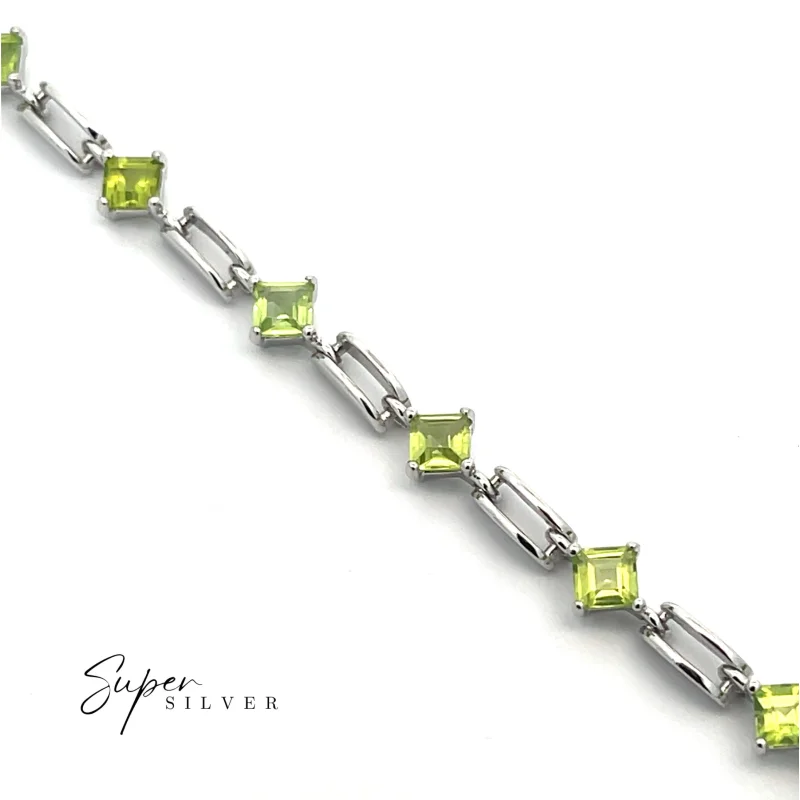 Peridot Prism Bracelet