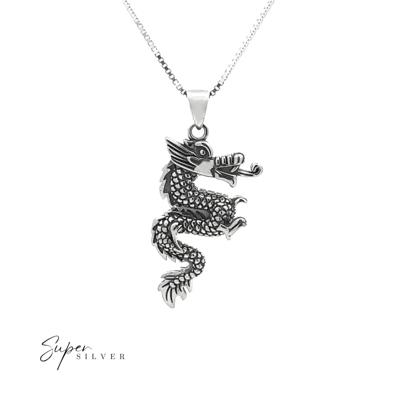 Smoke Blowing Dragon Pendant