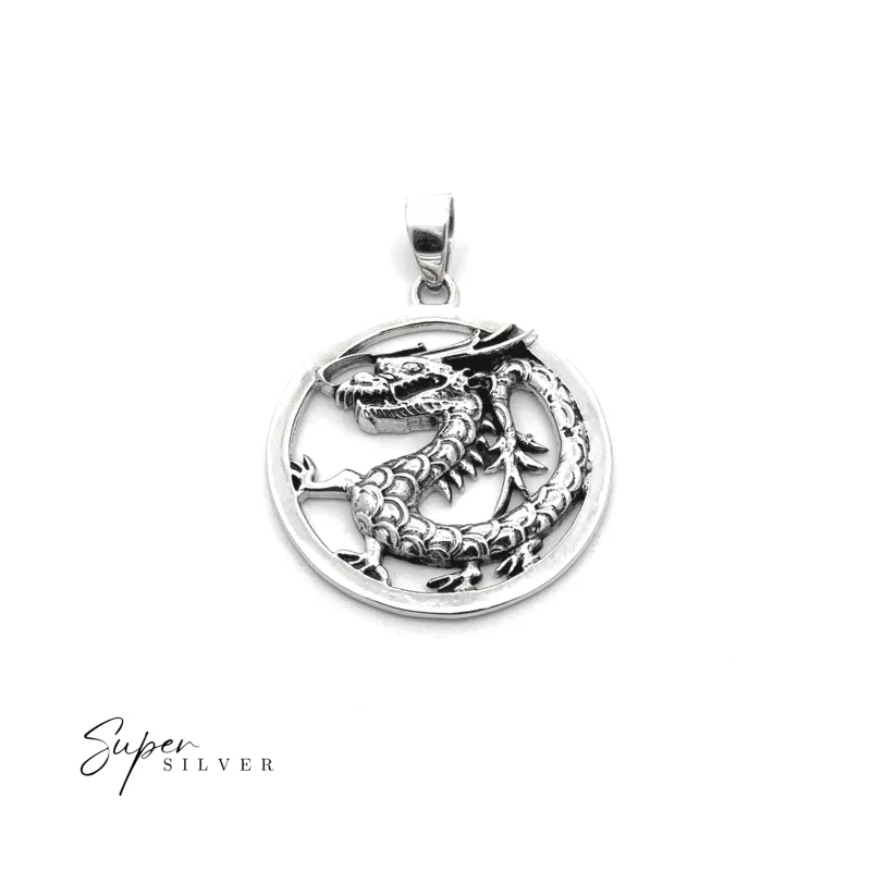 Sterling Silver Chinese Zodiac Dragon Pendant