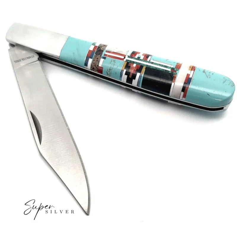 Turquoise Trail Folding Knife