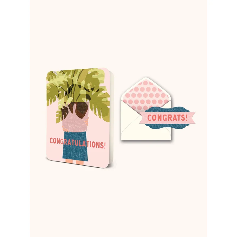 Friendly Fronds Deluxe Greeting Card