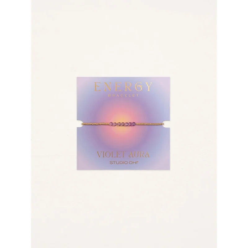 Violet Aura Energy Bracelet