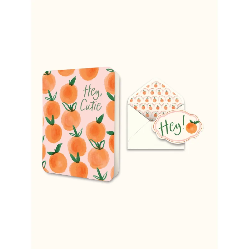 Hey, Cutie Deluxe Greeting Card