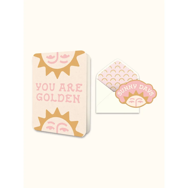 You Are Golden Deluxe Greeting Card