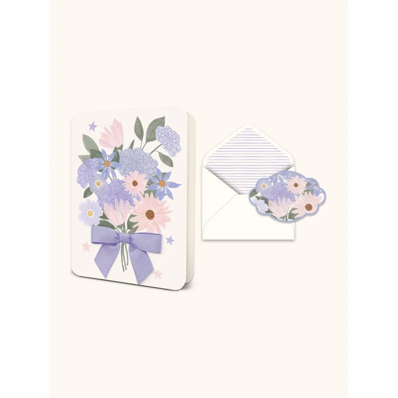 Blooms Bouquet Deluxe Greeting Card