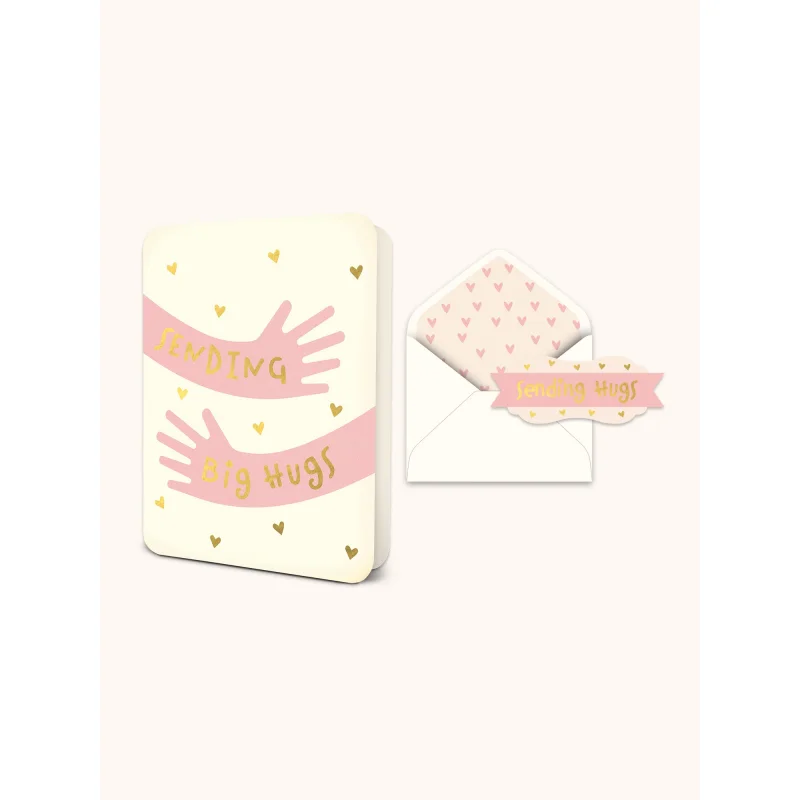 Sending Big Hugs Deluxe Greeting Card