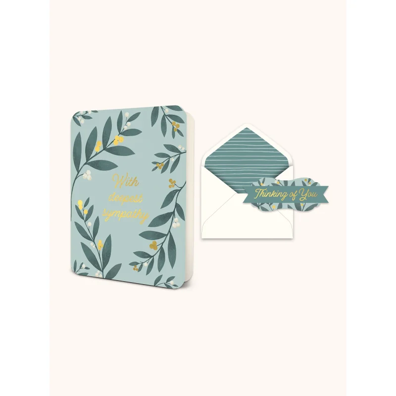 With Deepest Sympathy Deluxe Greeting Card