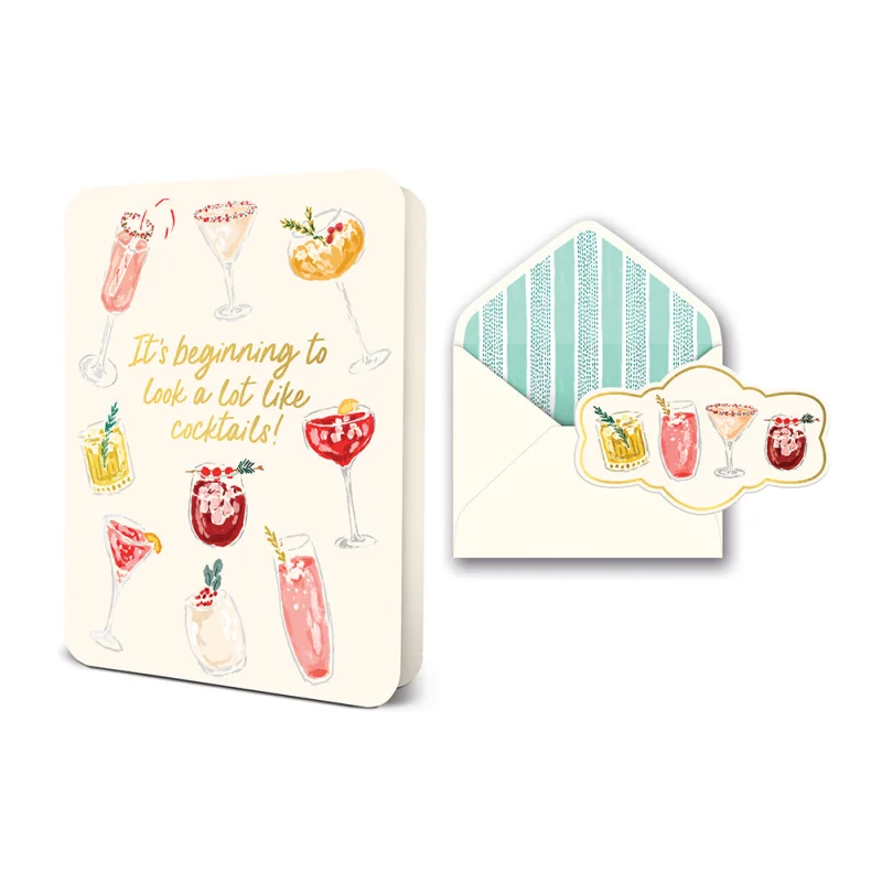 Cocktail Hour Deluxe Greeting Card