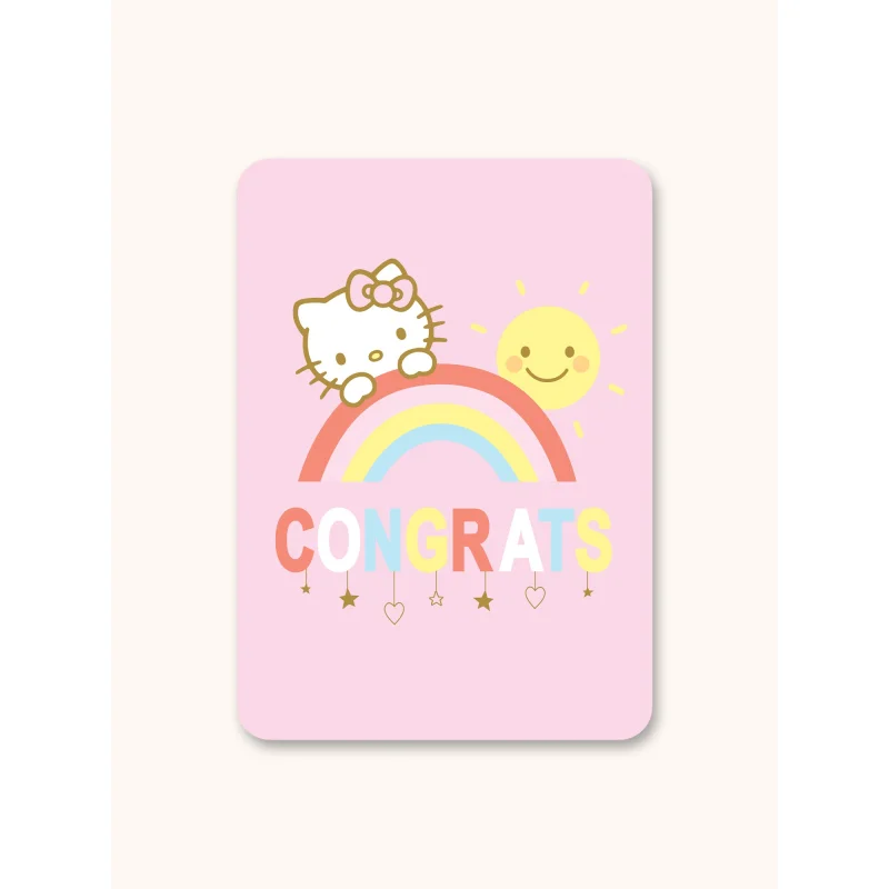Hello Kitty Rainbow Dreams Congratulations Deluxe Greeting Card