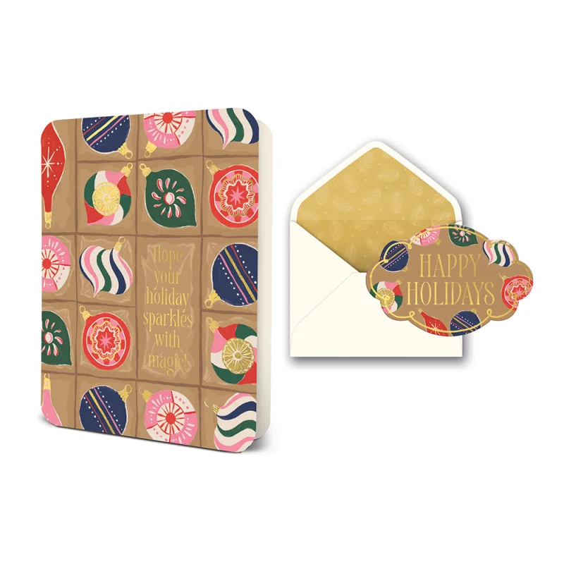 Holiday Sparkles Deluxe Greeting Card