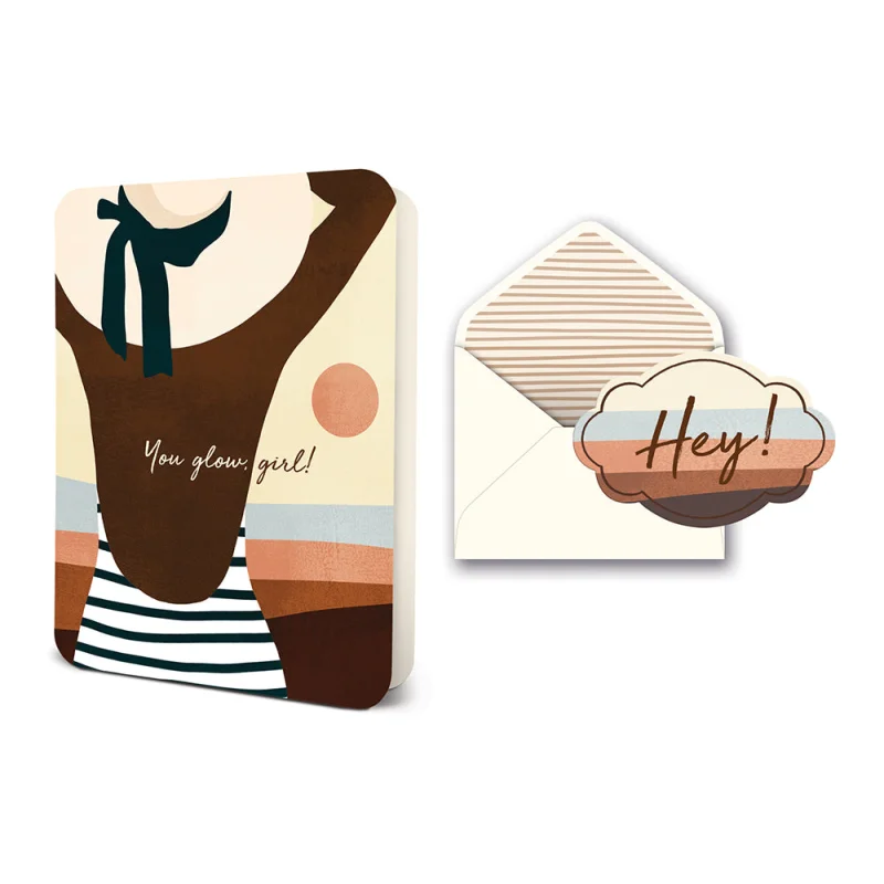 You Glow, Girl! Deluxe Greeting Card