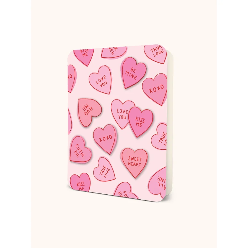 Sweet Candy Hearts Deluxe Greeting Card
