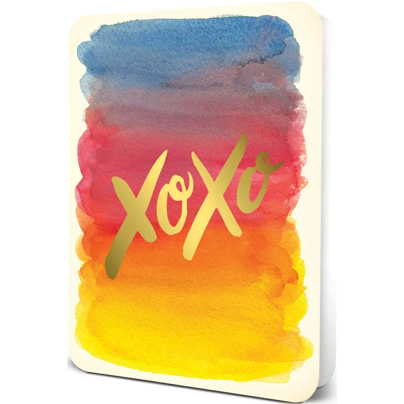XOXO Deluxe Greeting Card