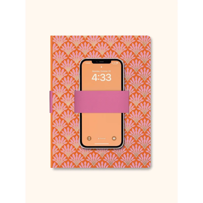 Tropical Blooms Casey Notebook with Phone Loop