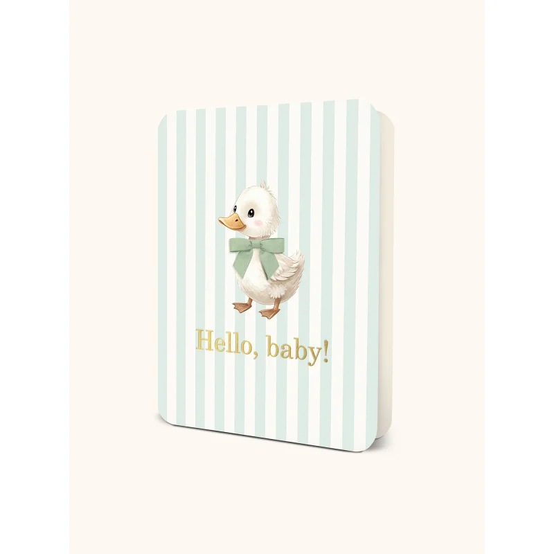 Cute Waddle Baby Deluxe Greeting Card