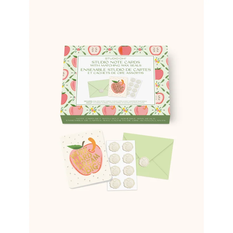 Work Hard Dream Big Studio Notecards with Matching Wax Seals