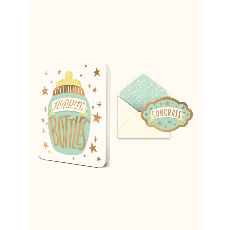 Poppin’ Bottles Deluxe Greeting Card