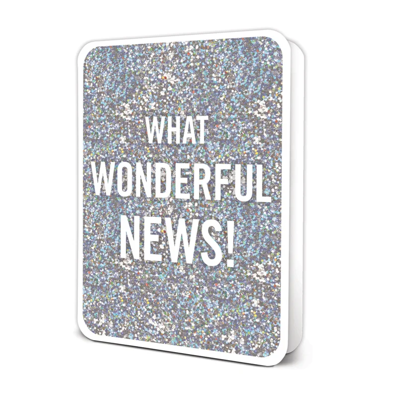 What Wonderful News! Deluxe Greeting Card