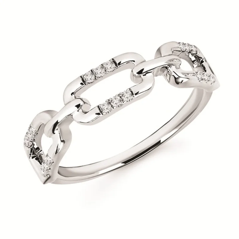 White Gold Diamond Fashion Ring